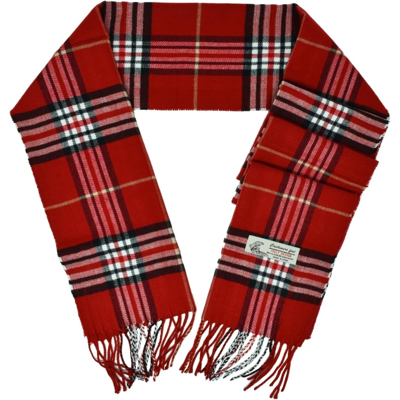 Glory Max Unisex Classic Tartan Plaid Winter Scarf Soft Cashmere Feel 72"x12" - Image 2